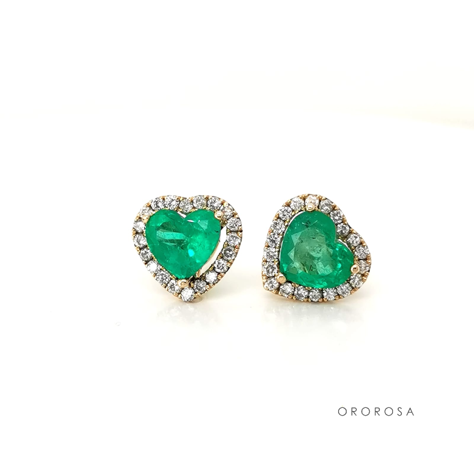 ARETES ESMERALDA CORAZON