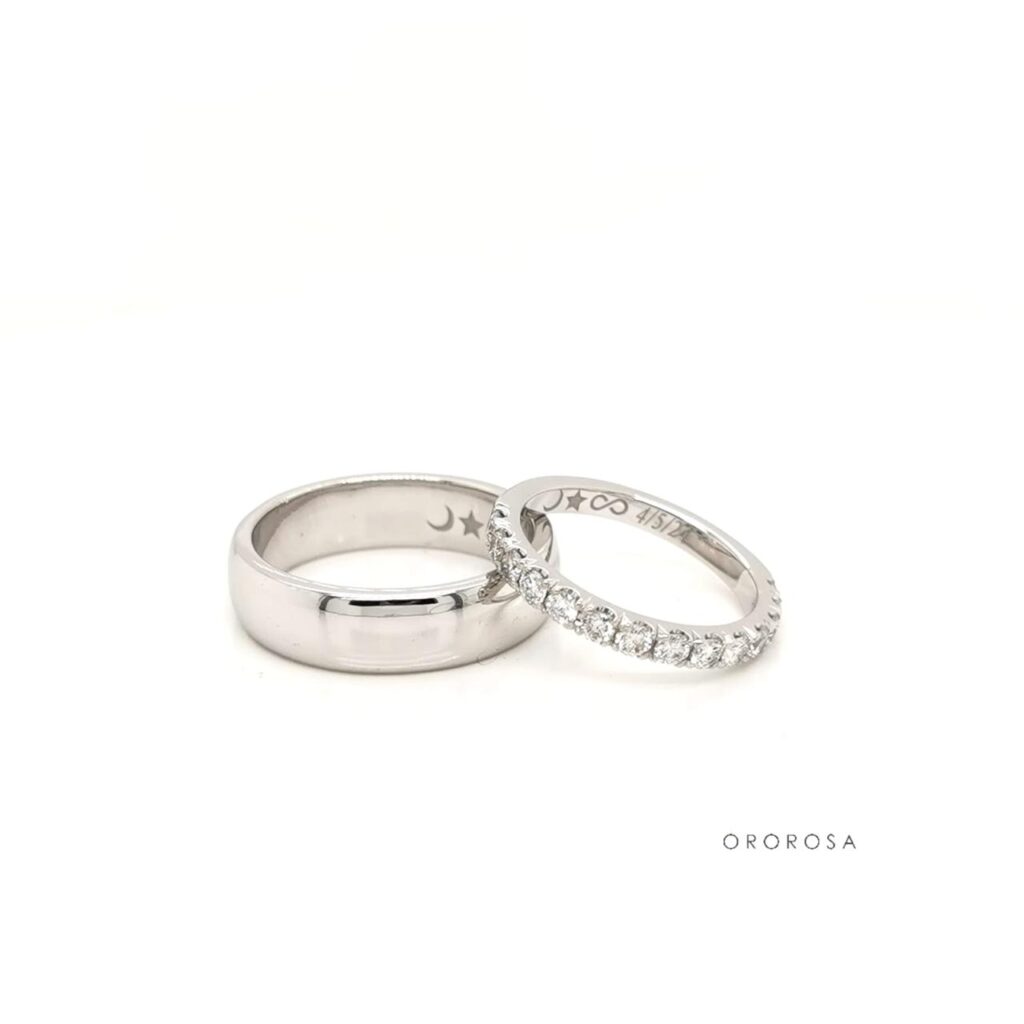 ARGOLLAS PLATINO Y DIAMANTES