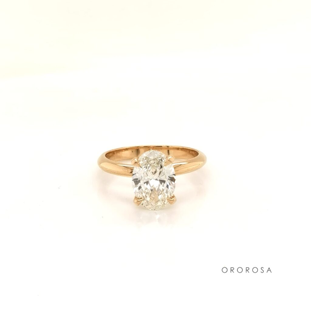 Anillo de compromiso love & diamond Ororosa Joyería