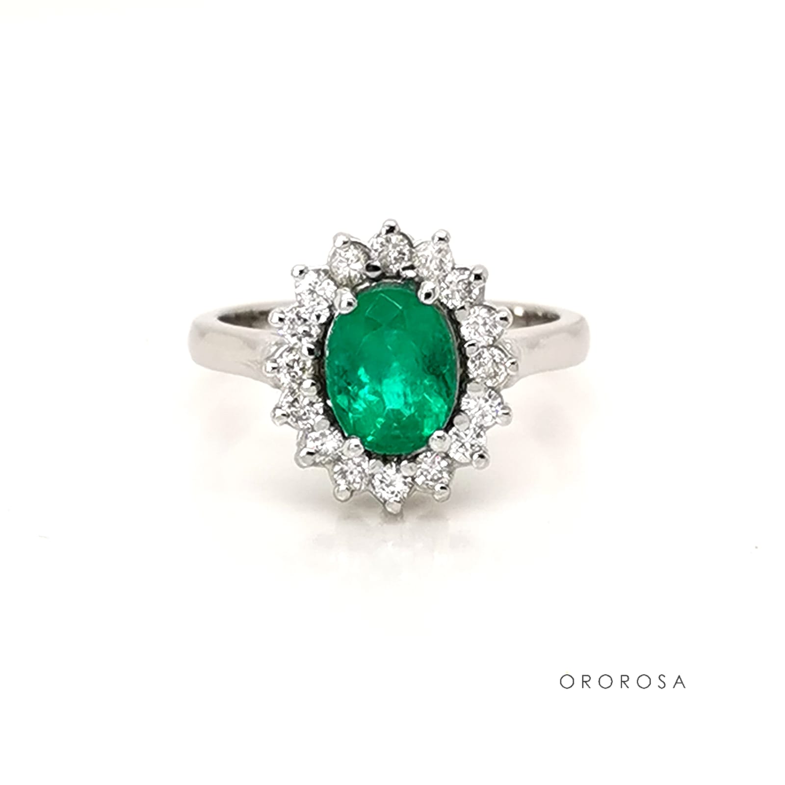Anillo marqueza esmeralda - Ororosa Joyería Colombia