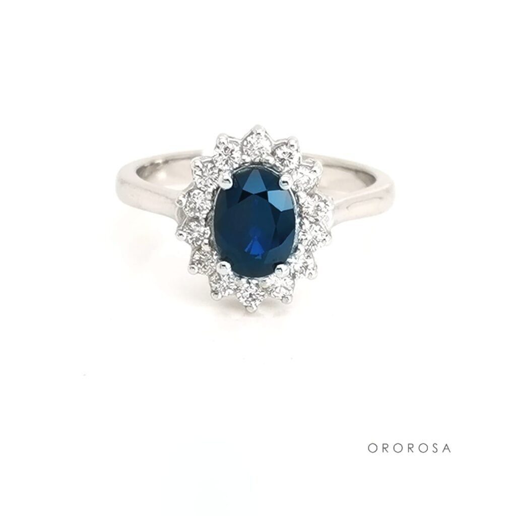 Anillo marquesa zafiro
