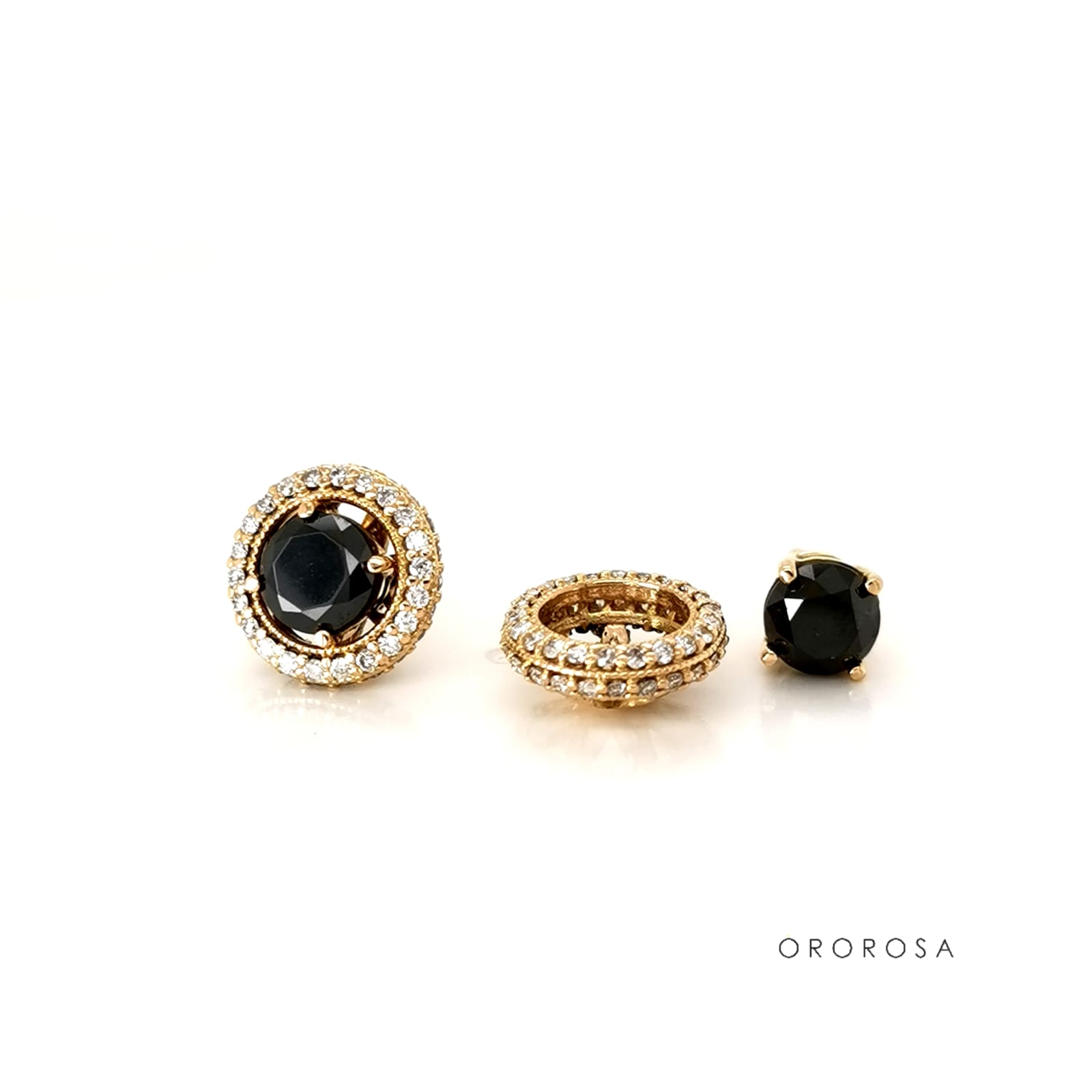 JACKETS DOBLE HALO Y DIAMANTES NEGROS